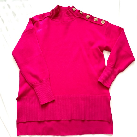River Island Pink oversized jumper. Size L - Picture 2 of 2